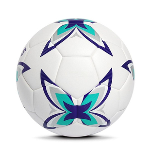 Último estilo de pelotas de partido Mejor diseño Balón de fútbol Venta caliente Material de cuero Alto servicio OEM Mejor balón de fútbol Precio económico - Product Image 1