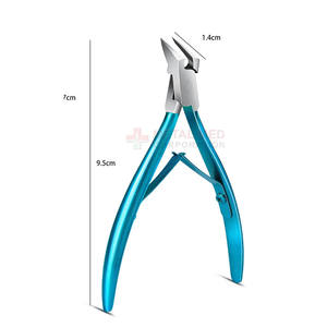 Pinzas para uñas de acero Extra afiladas de grado quirúrgico, cuchillas curvas, cortadores de uñas eléctricos para uñas duras, belleza, dedos de los pies - Product Image 1