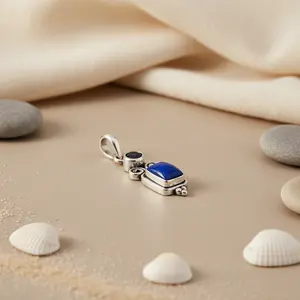 "Rhodium-Plated Geometric <b>Diamond</b> Pendant <b>Necklace</b> for Women's Trendy Daily Wear" - Product Image 1