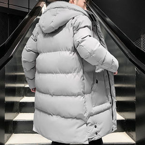 Blouson matelassé décontracté en toile pour homme, tendance 2025, coupe-vent, respirant, doublure coton, à capuche, fermeture éclair, OEM - Product Image 5