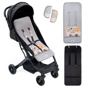 Excursions Safari Mod. Housse de poussette avec protection de ceinture en tissu gris - Product Image 1