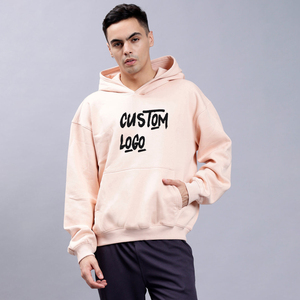 Survêtements d'entraînement d'hiver pour hommes OEM, en coton surdimensionné, avec capuche, ensemble jogging deux pièces avec pantalon - Product Image 2