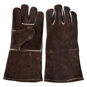 Guantes de soldadura de cuero de vaca largos y cortos de bajo precio Guantes de soldadura Tig de cuero de vaca Guantes de seguridad - Product Image 1