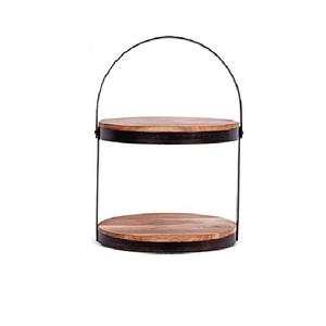 Produit exclusif Bois Rectangulaire Avec Poignée En Métal Cupcake Stand Anniversaire De Mariage Gâteau Titulaire Fêtes D'anniversaire Gâteau Stand - Product Image 3