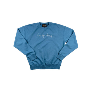 Sudadera de cuello redondo de algodón de alta calidad fabricante al por mayor sudadera de gran tamaño con bordado de lentejuelas para mujer - Product Image 3
