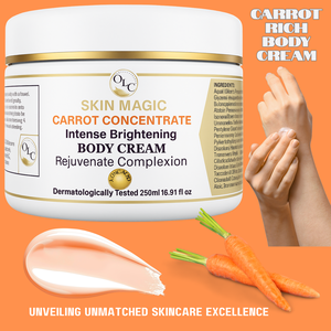 Crema Corporal Blanqueadora e Iluminadora Skin Magic Carrot Concentrate 250ml - Aclaramiento Intenso y Rejuvenecimiento de la Piel - Product Image 1