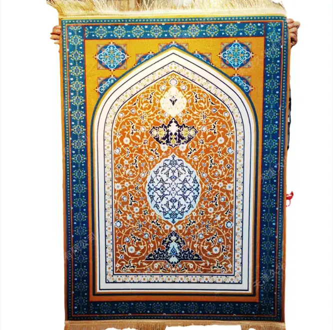 PM131 Schlussverkauf hochwertig muslimisch zuhause moschee gebrauch gesteppt Druck kundenspezifisches Design muslimische Gebetsmatte hersteller