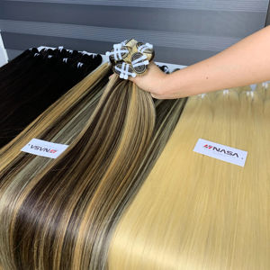 ผมคนย้อมผมเวียดนามเรียม100% สำหรับต่อผมมนุษย์ย้อมสีพรีเมี่ยม - Product Image 1