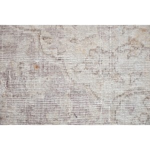 Tapis de 2,5 x 1,5 pieds, tapis turc vintage, tapis rayé blanc et marron - Product Image 4