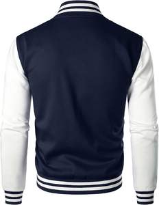 Veste universitaire d'hiver en coton 100% de nouvelle conception, style baseball, bomber, streetwear, logo OEM brodé, pour hommes - Product Image 6