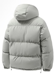 Hot Sale Stylish Women's Cropped Puffer Jacket Oversized Bubble <b>Coat</b> Casual <b>Winter</b> Collection Premium <b>Winter</b> <b>Thick</b> Polyester - Product Image 4