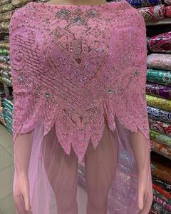 Blusa Corta de Moda para Mujer, con Diseño de Cuentas Bordadas a Mano, para Primavera, Fiestas, Bodas, Exportación - Product Image 4