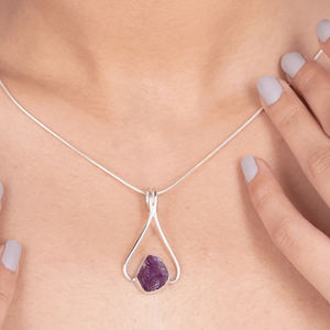 Pendentif en cristal d'agate d'améthyste naturelle bricolage fait à la main en gros Vintage Fashion Irregular Shape Bezel Setting for Necklace Charms - Product Image 3