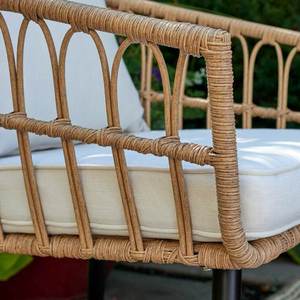 Kotek Patio <b>Chair</b> Made of High Quality Iron and Rattan Frame with Cushion for Indoor and Outdoor Use - Product Image 4