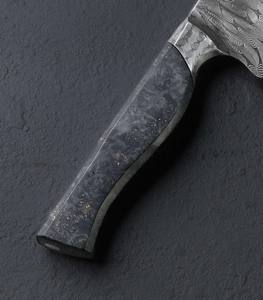 Couteau de chef à manger en acier inoxydable fait à la main personnalisé avec manche en résine cadeau pour votre cadeau de Noël d'anniversaire de mère. - Product Image 3