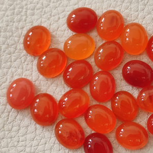 Cabochon ovale en cornaline de meilleure qualité 3x5mm à 12x16mm pierre précieuse ovale en cornaline prix de gros pierres ovales en onyx rouge pour bijoux - Product Image 1