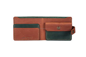 BFW-0158 élégant de haute qualité en cuir véritable pliable ouvert portefeuille à deux volets mince blocage RFID pour hommes - Product Image 6