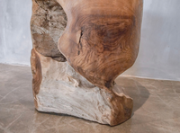 Tabouret en teck massif, mobilier d'appoint pour restaurant, hôtel, villa, complexe hôtelier, café, mobilier commercial pour l'hôtellerie, vente en gros