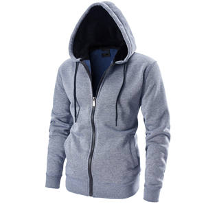 ¡Novedad de 2025! Sudaderas con cremallera en blanco con logotipo personalizado de alta calidad para entrenamiento físico, sudaderas con capucha para hombre, sudaderas de algodón y poliéster para hombre - Product Image 1