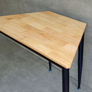 โต๊ะทำงานทรงมุม รุ่น CONE HBLG046 ดีไซน์มินิมอล ขนาด 120x60 ซม. ทำจากไม้ยางพาราและขาเหล็ก - Product Image 6