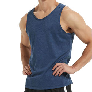 Débardeurs à bretelles larges pour hommes à prix compétitif gilets de sport à vente chaude sans manches Stringer Gym Wear débardeurs pour hommes - Product Image 3