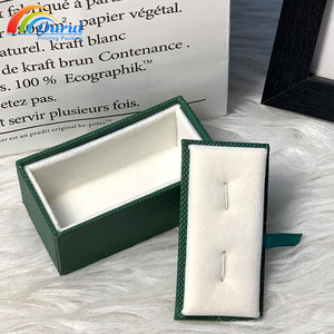 Caja de Clip para Corbata Cuadrada Verde Clásica para Hombre, Precio Bajo, Moda, Gemelos de Una Banda, Cajas de Joyería para Empaque - Product Image 1