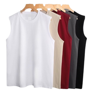 เสื้อกล้ามกีฬาผู้ชายขายดีที่สุด บริการ OEM ระบายอากาศ แห้งเร็ว ผ้าถัก 100% คอตตอน ไซส์ใหญ่ สไตล์สปอร์ต ผลิตในปากีสถาน มีกระเป๋า - Product Image 1