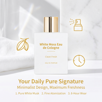 Eau de Cologne White Moss, parfum unisexe de créateur, senteur naturelle légère pour les affaires et les rendez-vous