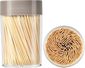 Remise directe du fabricant cure-dents jetables à double point en bambou cure-dents en bois à saveur de menthe en vrac - Product Image 4