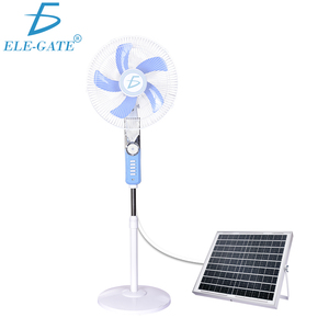 Ventilatore da tavolo solare regolabile in altezza da 16 pollici - Product Image 1