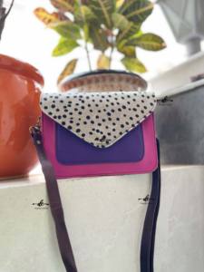 Sac à bandoulière en cuir recyclé Offre Spéciale sac en cuir à motif occidental imprimé animal coloré sac multicolore pour les femmes multi-usages - Product Image 4