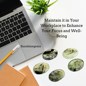 Prehnita a granel Epidota Preocupación Piedra Cristal Oval Pulgar Piedra preciosa Cristal natural Terapia Reiki Masaje Chakra Preocupación Piedras - Product Image 6