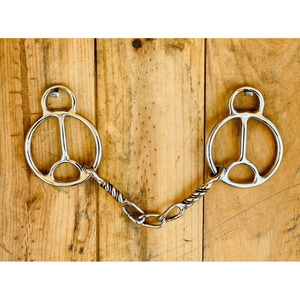Bocado de Montura para Caballo de Acero Inoxidable Pulido con Boca Cerrada y Suave para Equitación - Product Image 3