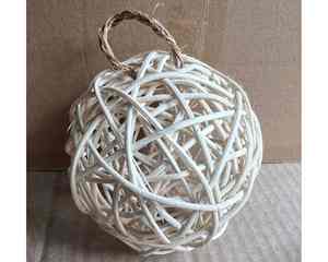 Bola de mimbre hecha a mano con acabado de material natural Bola de mimbre adecuada para manualidades DIY fiesta o tienda decoración exportación a granel - Product Image 2