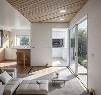 Maison conteneur spacieuse de 40 pieds, résidence préfabriquée moderne, grand espace de vie familial, structure en acier