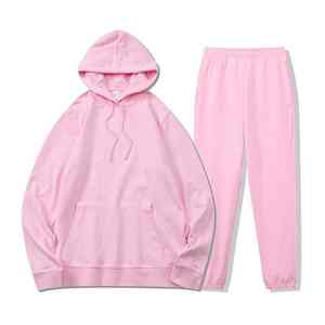 Trendy Pullover Hoodie Jogger Chándal Conjunto de gran tamaño Streetwear Fleece Traje de dos piezas para hombres y mujeres Moda - Product Image 3
