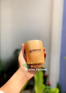 Eco Friendly Biodegradable Bamboo Fiber Coffee Cup/Bamboo Cup With <b>Lid</b> With Custom <b>Design</b> Made in Vietnam - Product Image 6
