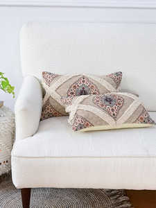 Housse de coussin lombaire en coton biologique de style bohème de luxe 18x18 taies d'oreiller de vente chaude à franges imprimées tissées tuftées en jute pour la maison - Product Image 4