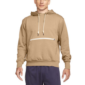 Sweat-shirt pour homme Streetwear Tissu léger avec poche zippée sur le devant - Product Image 1