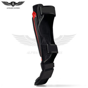 Protège-tibias de boxe en cuir PU entièrement personnalisé, meilleur fournisseur, votre propre produit léger et dernier cri pour l'entraînement de combat - Product Image 2