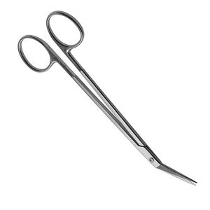 Locklin 16cm ciseaux angulaires ciseaux de chirurgie générale médicale avec tranchants dentelés en acier inoxydable - Product Image 4