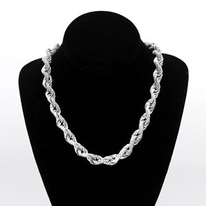 925 argent HipHop collier bijoux personnalisés avec VVS clarté brillant Moissanite diamant Tennis chaîne collier pour hommes - Product Image 6