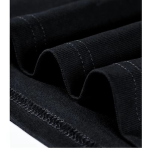 T-shirt à col rond en coton pour hommes, couleur unie classique, manches courtes, unisexe, quatre saisons, décontracté, quotidien, essentiel - Product Image 4