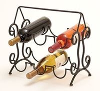 Porte-bouteilles en fil de fer robuste pour la maison et le bar, capacité standard pour bouteilles de vin et de bière, design moderne personnalisable, logo personnalisé