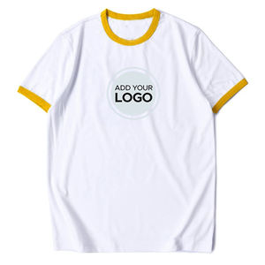 Ringer เสื้อยืดแขนสั้นผู้ชาย, เสื้อยืดออกกำลังกายสำหรับใส่วิ่งเข้ายิม - Product Image 2