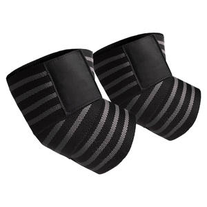 สายรัดข้อมือและข้อเข่าสำหรับฝึกไขว้สำหรับยกน้ำหนักยิมปรับแต่งโลโก้ได้ตามสมัยนิยม - Product Image 1