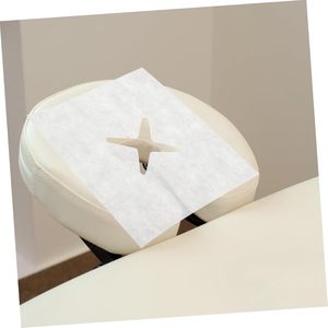 50 fundas de almohada de masaje cuadradas, fundas de reposacabezas desechables blancas - Product Image 5