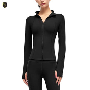 Training Ready Women Gym <b>Jackets</b> <b>Lightweight</b> Slim Fit Zip Up Gym Fitness Wear <b>Running</b> Workout Activewear Wholesale Sports <b>Jacket</b> - Product Image 3