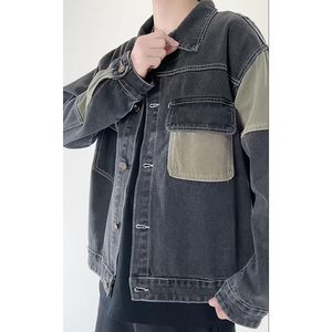 Fashion <b>Denim</b> Winter <b>Jacket</b> For Men <b>Lightweight</b> Casual Outerwear Modern Stylish Coat Comfortable Clothing For Everyday Outfits - Product Image 3