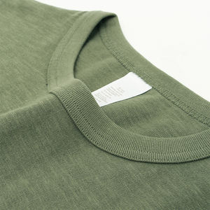 เสื้อยืดคอตตอน 100% แบบเรียบ ไม่มีลาย พิมพ์ลายตามสั่ง OEM ผลิตภัณฑ์พร้อมส่ง ทรงหลวม ไม่เป็นขุย แขนสั้น คอกลม สำหรับผู้ชาย - Product Image 6